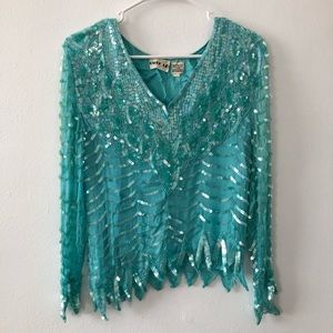 Vintage Swee Lo | Sequin Mermaid Top